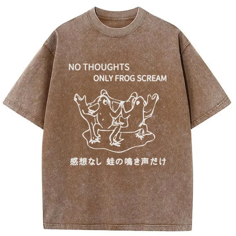 Tokyo-Assassin Only The Sound Of Frogs Washed T-Shirt-Tokyo-Assassin