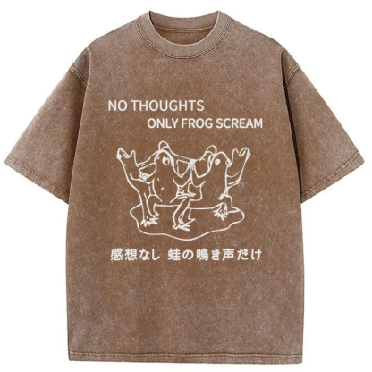 Tokyo-Assassin Only The Sound Of Frogs Washed T-Shirt-Tokyo-Assassin
