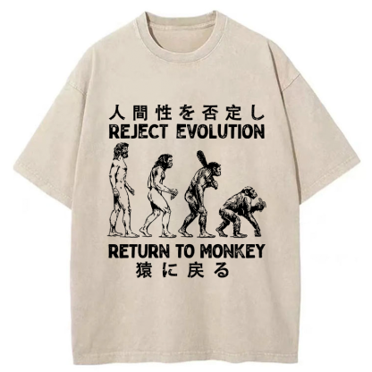 Tokyo-Assassin Return To Monkey Washed T-Shirt-Tokyo-Assassin