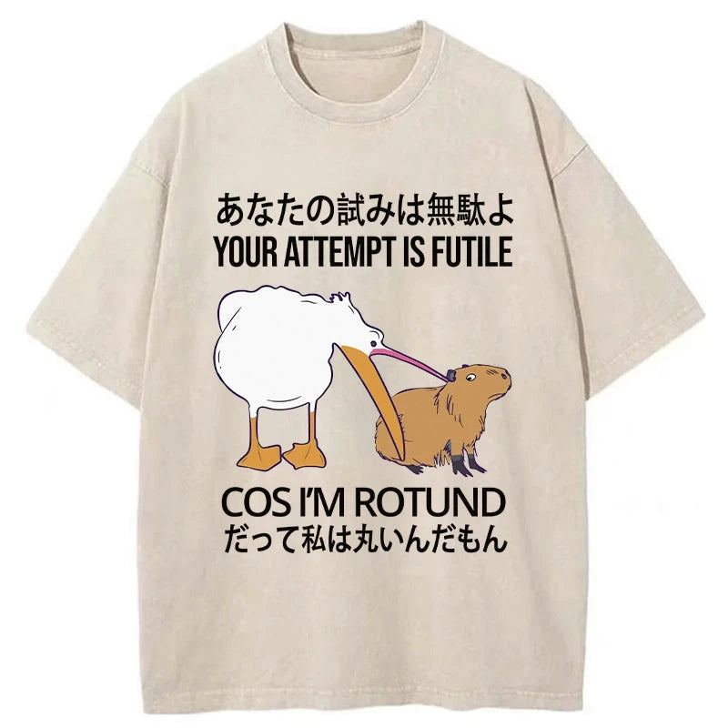 Tokyo-Assassin Your Attempts Are In Vain Washed T-Shirt-Tokyo-Assassin