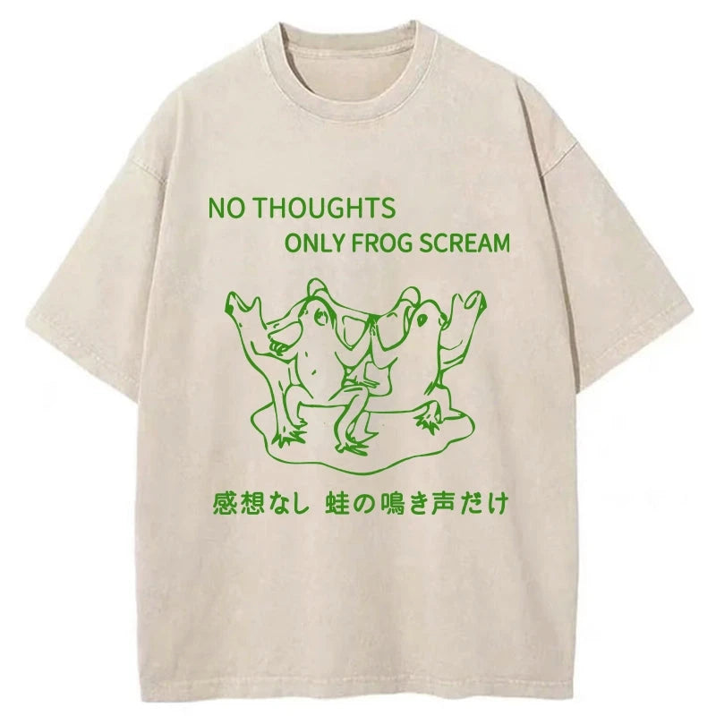 Tokyo-Assassin Only The Sound Of Frogs Washed T-Shirt-Tokyo-Assassin