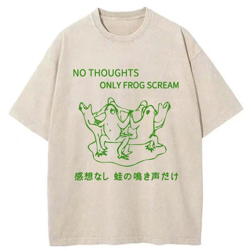 Tokyo-Assassin Only The Sound Of Frogs Washed T-Shirt-Tokyo-Assassin