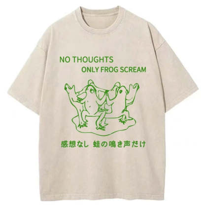 Tokyo-Assassin Only The Sound Of Frogs Washed T-Shirt-Tokyo-Assassin