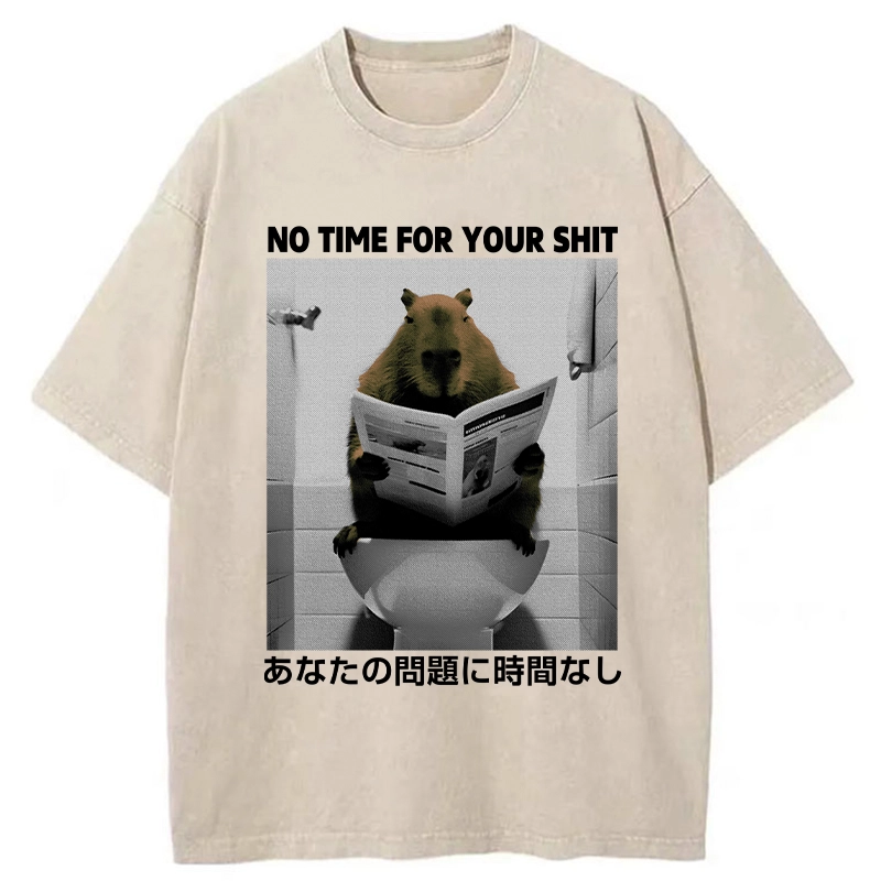 Tokyo-Assassin No Time For Your Shit Washed T-Shirt-Tokyo-Assassin