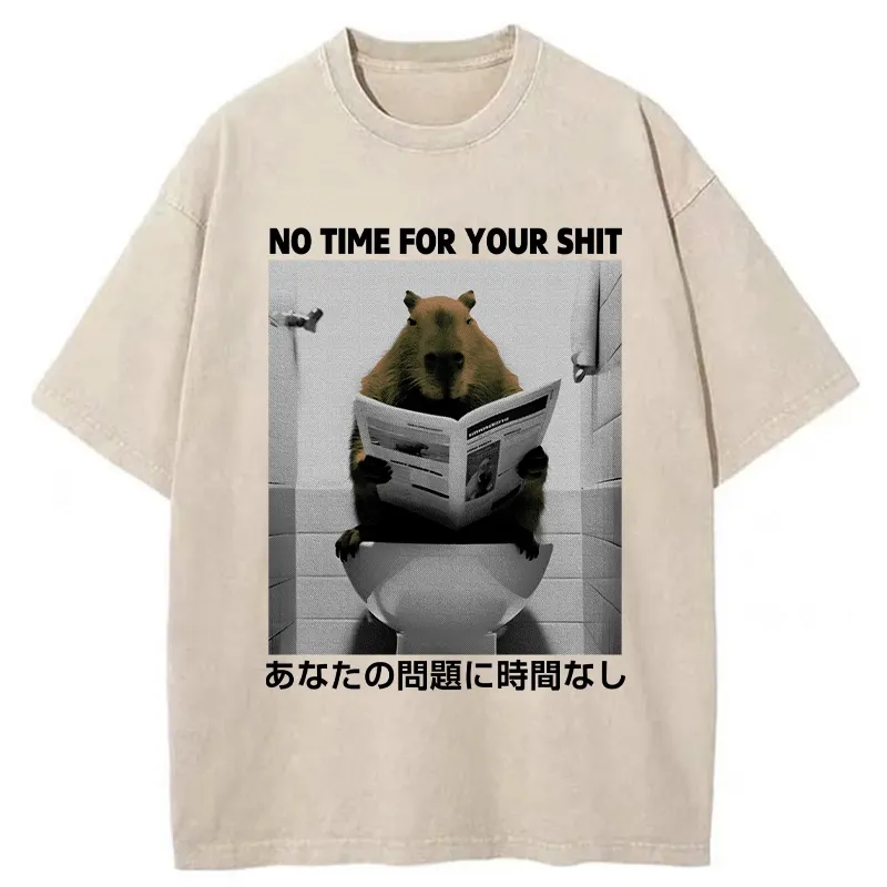 Tokyo-Assassin No Time For Your Shit Washed T-Shirt-Tokyo-Assassin
