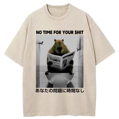 Tokyo-Assassin No Time For Your Shit Washed T-Shirt-Tokyo-Assassin
