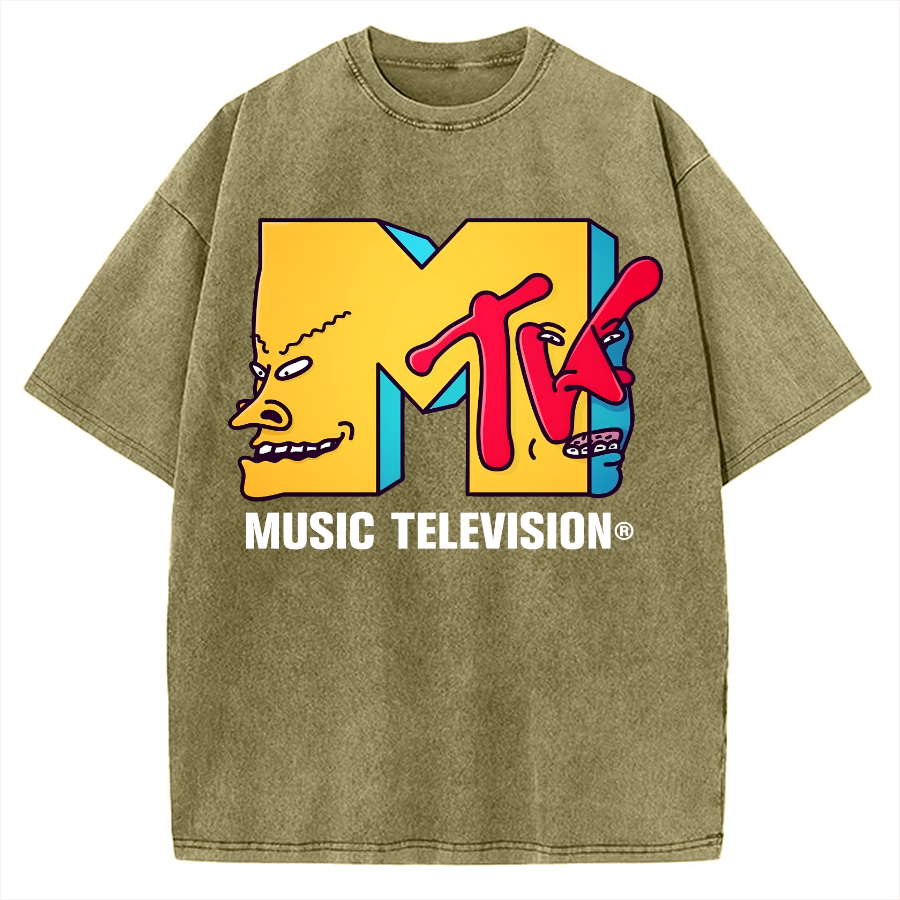 Tokyo-Assassin Music Television Vintage Washed T-shirt