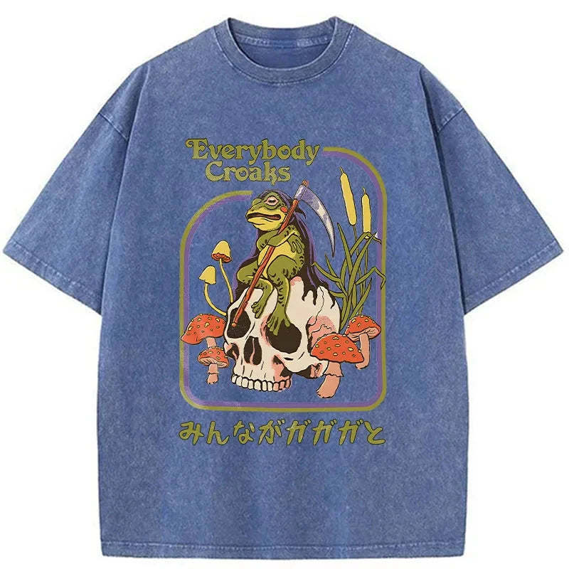 Tokyo-Assassin Death Frog Japan Washed T-Shirt-Tokyo-Assassin