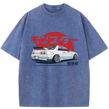 Tokyo-Assassin Monster. Skyline R32 GTR Washed T-Shirt