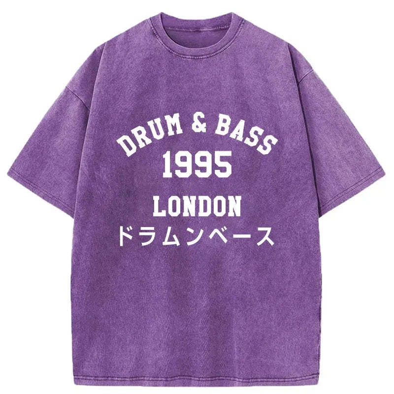 Tokyo-Assassin Drum & Bass 1995 Washed T-Shirt-Tokyo-Assassin