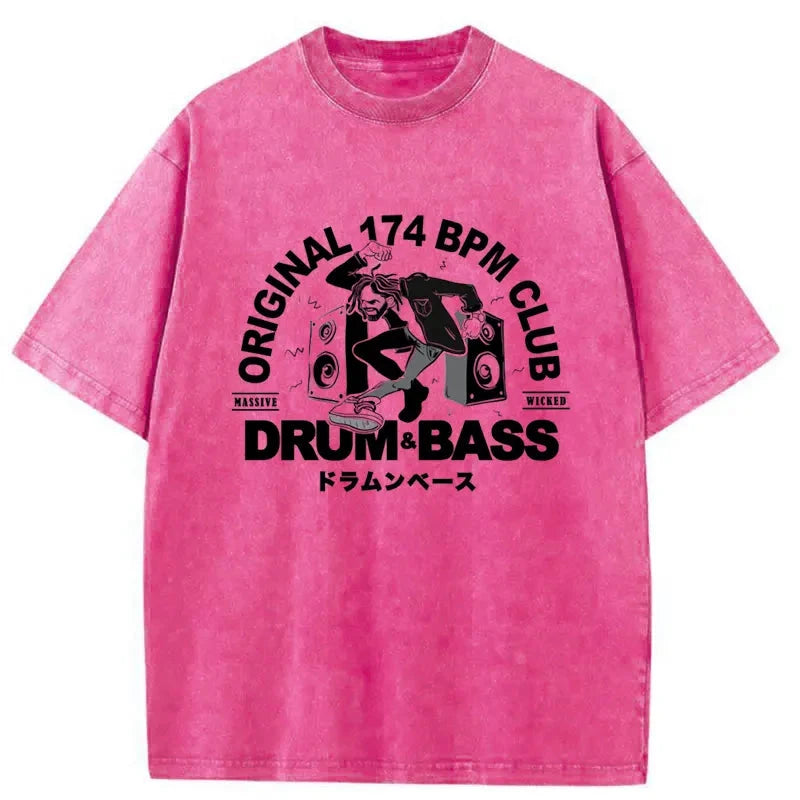 Tokyo-Assassin Drum&Bass Japan Washed T-Shirt-Tokyo-Assassin