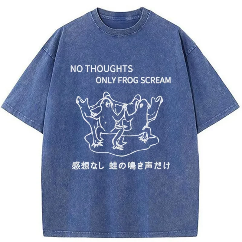Tokyo-Assassin Only The Sound Of Frogs Washed T-Shirt-Tokyo-Assassin