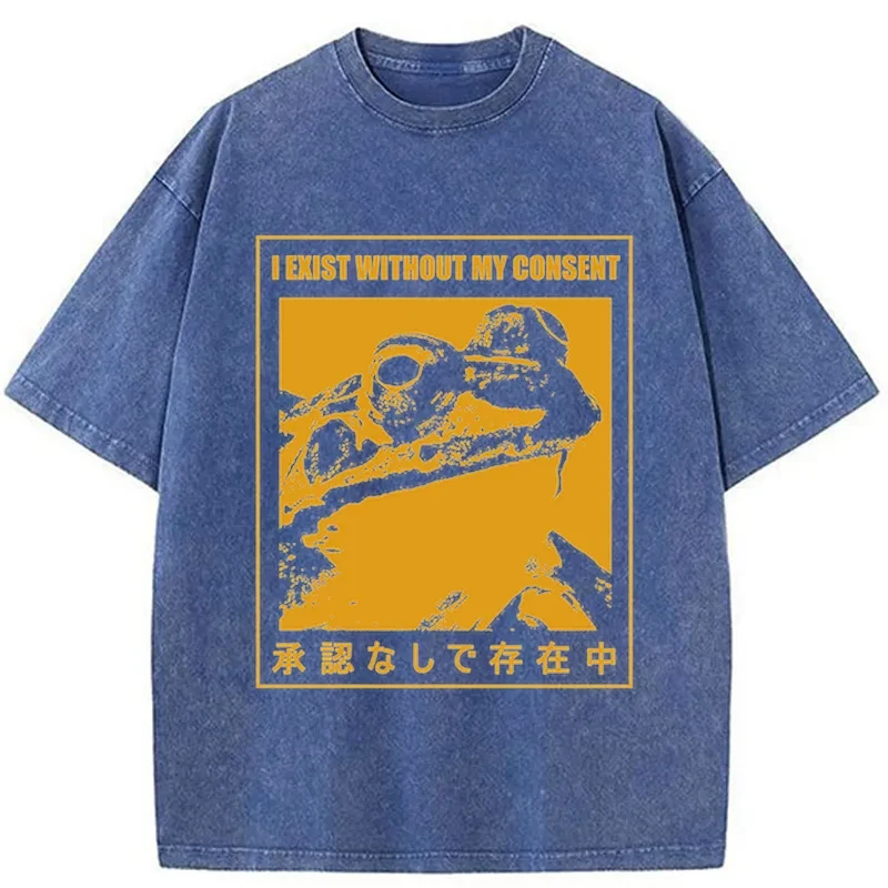 Tokyo-Assassin Unauthorized Existence Washed T-Shirt-Tokyo-Assassin