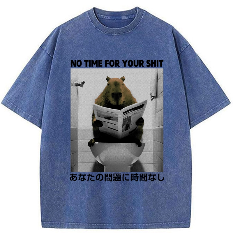 Tokyo-Assassin No Time For Your Shit Washed T-Shirt-Tokyo-Assassin