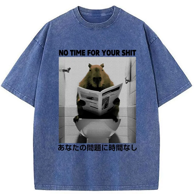 Tokyo-Assassin No Time For Your Shit Washed T-Shirt-Tokyo-Assassin