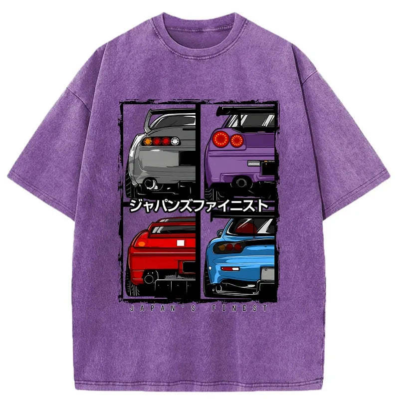 Tokyo-Assassin Japanese Car Washed T-Shirt-Tokyo Assassin