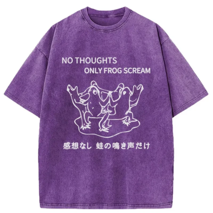 Tokyo-Assassin Only The Sound Of Frogs Washed T-Shirt-Tokyo-Assassin