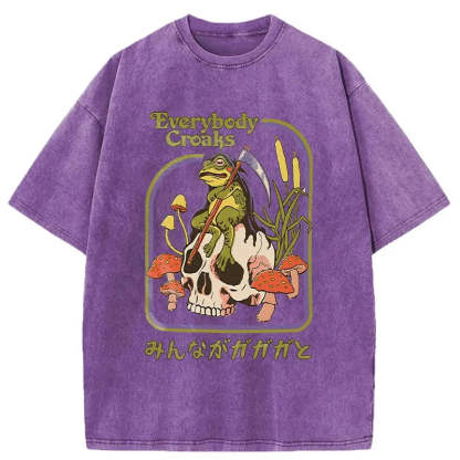Tokyo-Assassin Death Frog Japan Washed T-Shirt-Tokyo-Assassin