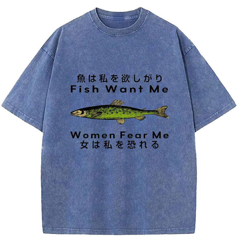 Tokyo-Assassin Fishing Essential Washed T-Shirt-Tokyo-Assassin