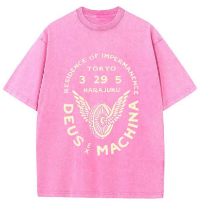 Tokyo-Assassin Deus Ex Machina Tokyo Washed T-Shirt-Tokyo Assassin
