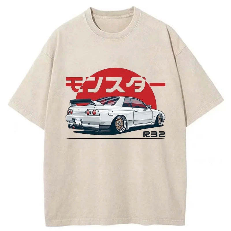 Tokyo-Assassin Monster. Skyline R32 GTR Washed T-Shirt