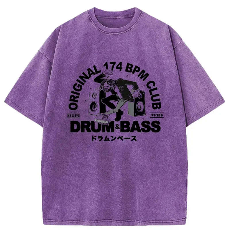 Tokyo-Assassin Drum&Bass Japan Washed T-Shirt-Tokyo-Assassin