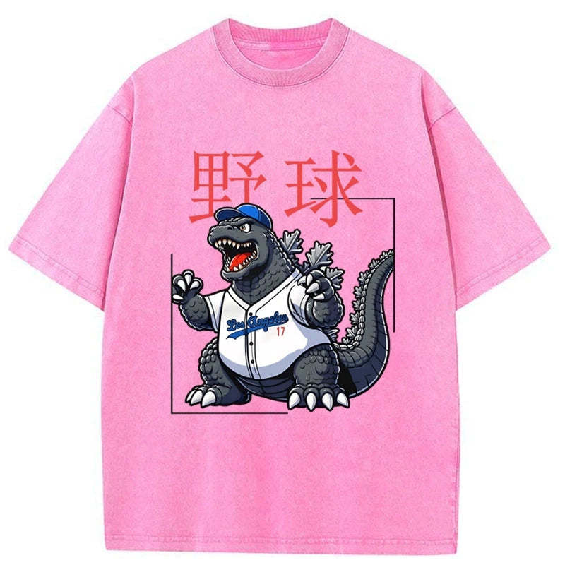 Tokyo-Assassin Baseball Is My Favorite Sport Washed T-Shirt-Tokyo-Assassin