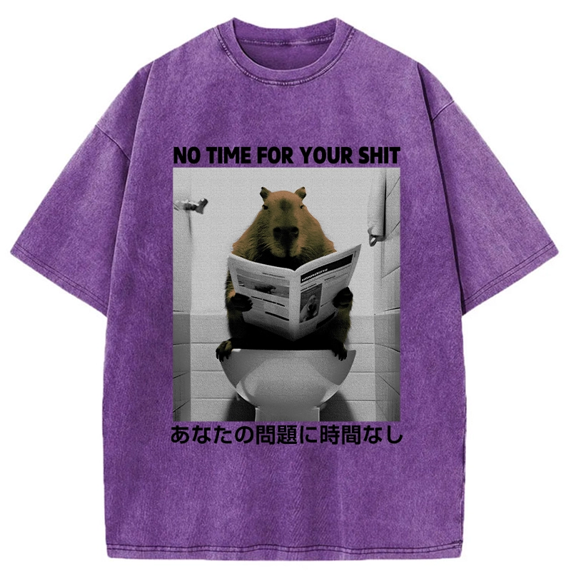 Tokyo-Assassin No Time For Your Shit Washed T-Shirt-Tokyo-Assassin