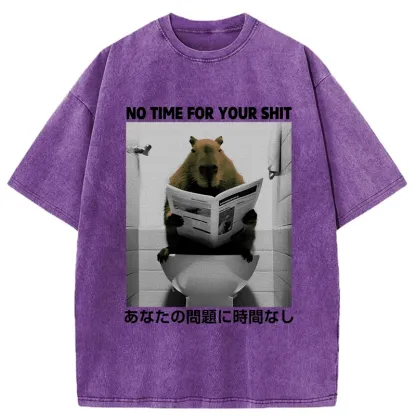 Tokyo-Assassin No Time For Your Shit Washed T-Shirt-Tokyo-Assassin