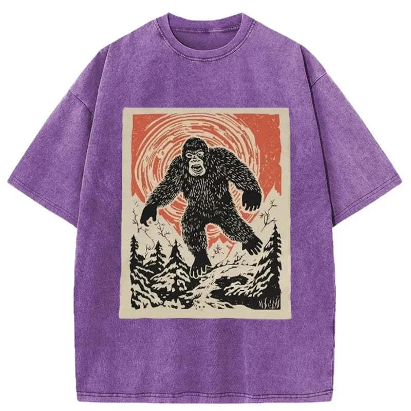 Tokyo-Assassin Bigfoot Monster Japanese Washed T-Shirt-Tokyo-Assassin