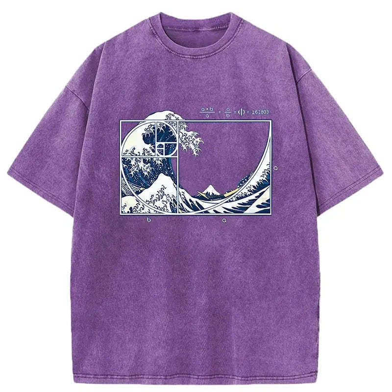 Tokyo-Assassin Ukiyoe Waves Japan Washed T-Shirt-Tokyo-Assassin