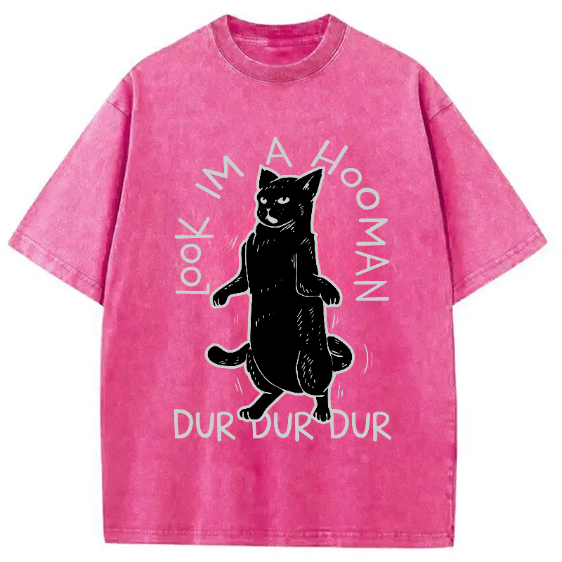 Tokyo-Assassin Dancing Cat Washed T-Shirt-Tokyo-Assassin