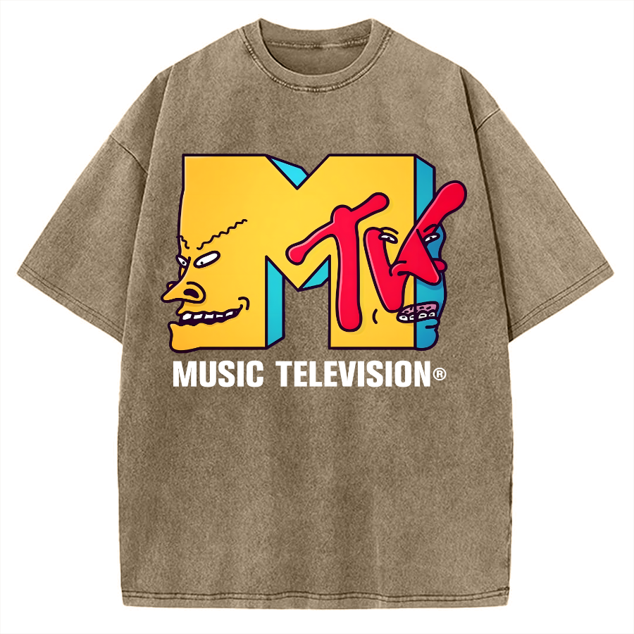Tokyo-Assassin Music Television Vintage Washed T-shirt