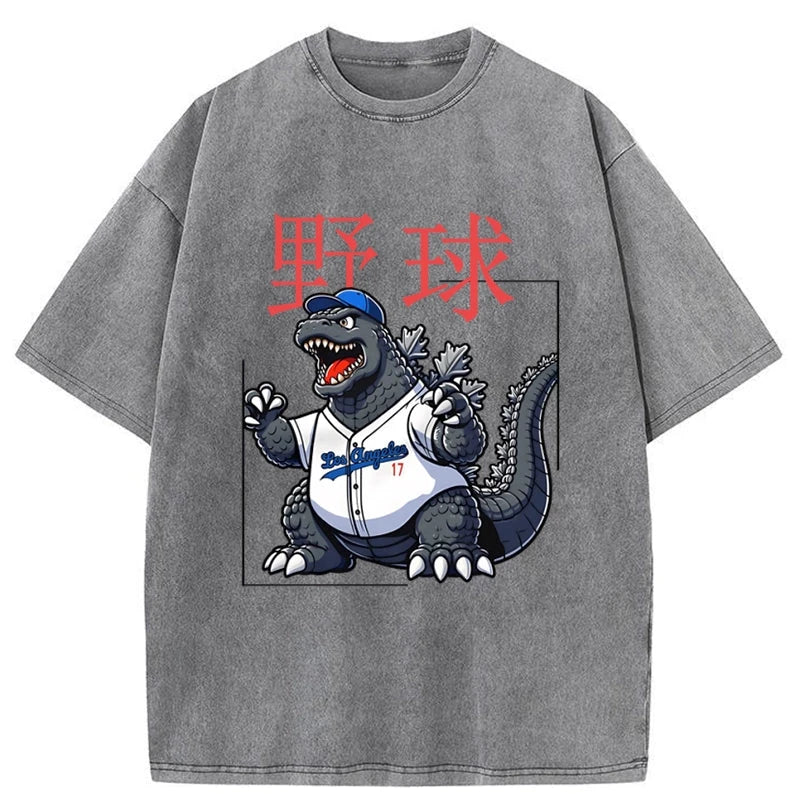 Tokyo-Assassin Baseball Is My Favorite Sport Washed T-Shirt-Tokyo-Assassin