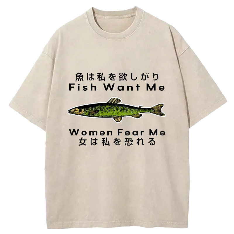 Tokyo-Assassin Fishing Essential Washed T-Shirt-Tokyo-Assassin