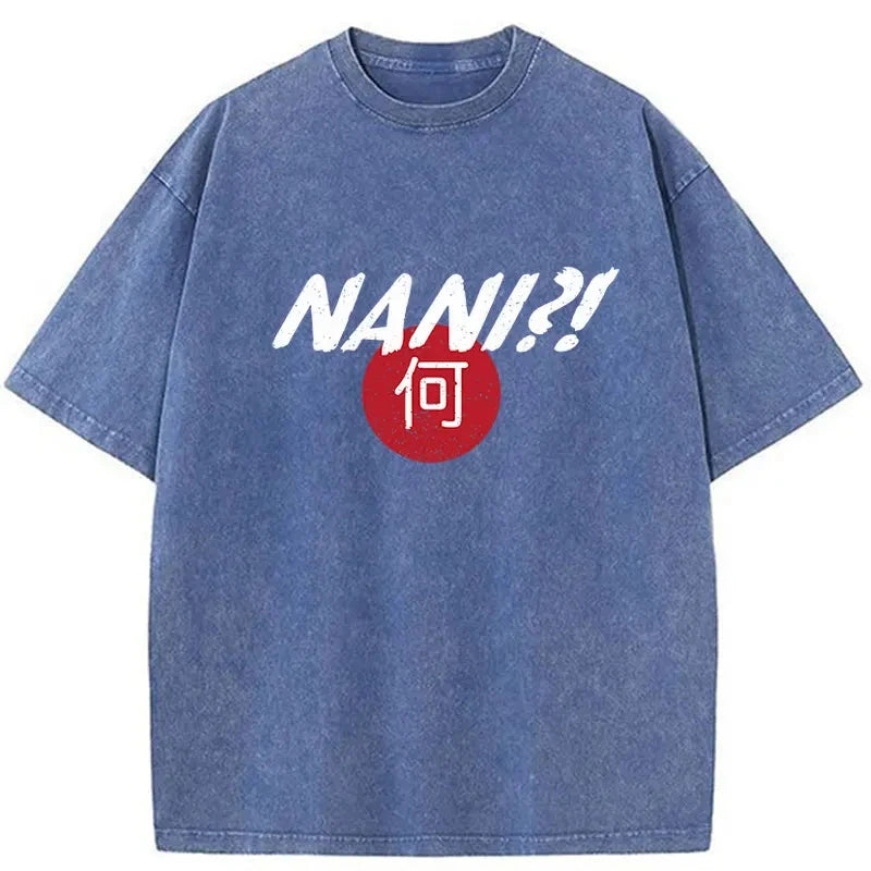 Tokyo-Assassin Nani Japanese Kanji Washed T-Shirt-Tokyo Assassin
