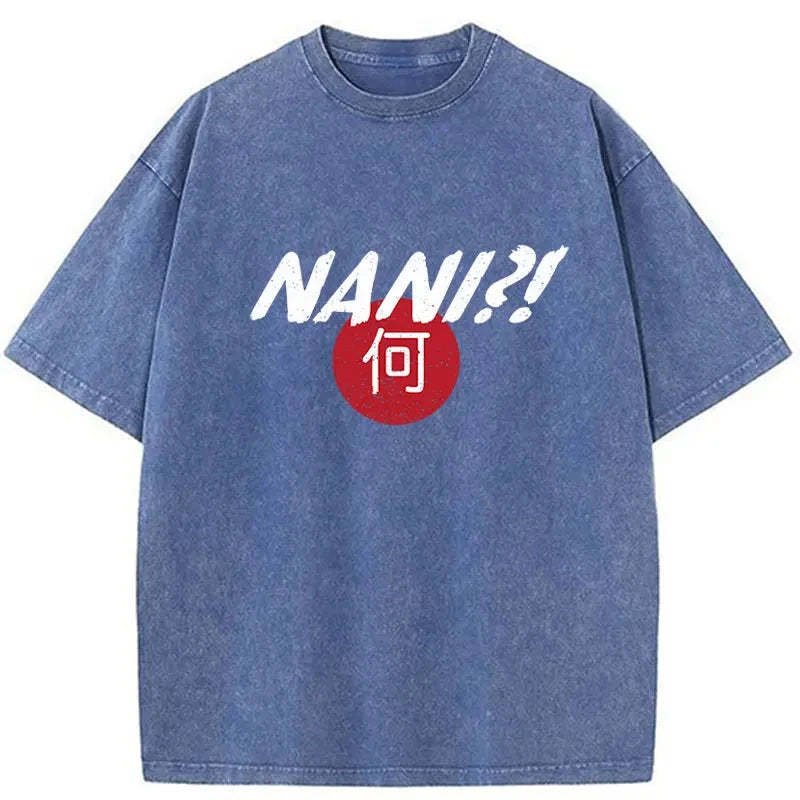 Tokyo-Assassin Nani Japanese Kanji Washed T-Shirt-Tokyo Assassin