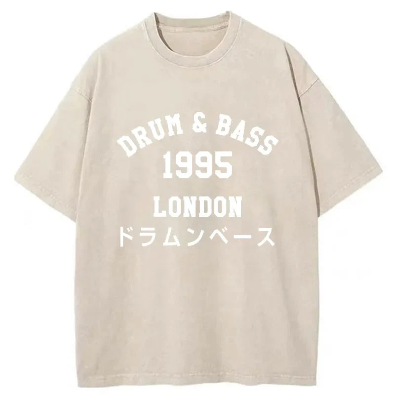 Tokyo-Assassin Drum & Bass 1995 Washed T-Shirt-Tokyo-Assassin
