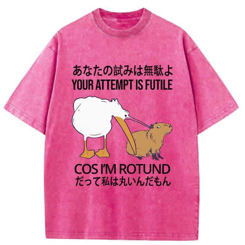 Tokyo-Assassin Your Attempts Are In Vain Washed T-Shirt-Tokyo-Assassin