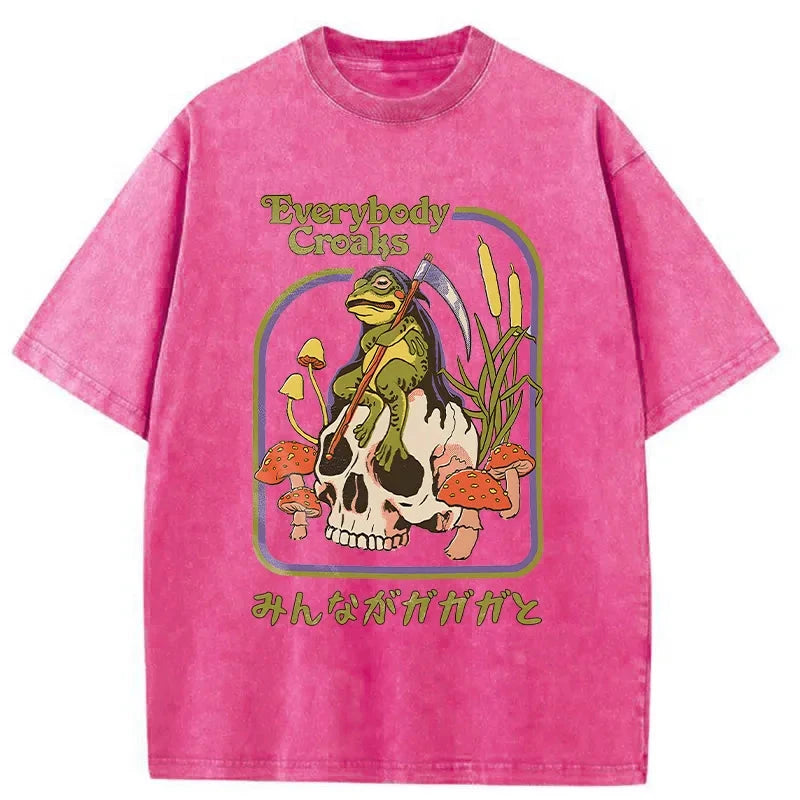 Tokyo-Assassin Death Frog Japan Washed T-Shirt-Tokyo-Assassin