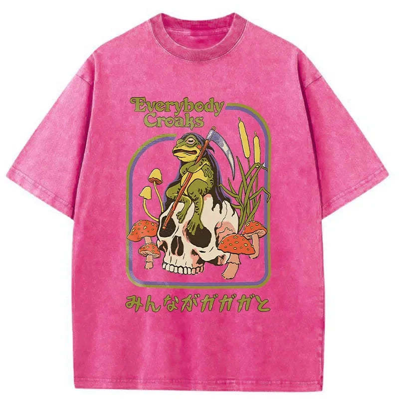 Tokyo-Assassin Death Frog Japan Washed T-Shirt-Tokyo-Assassin