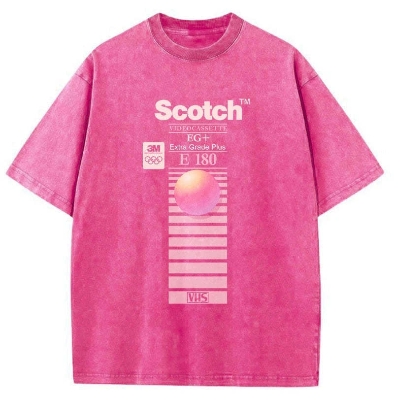 Tokyo-Assassin VHS Scotch E180 Washed T-Shirt-Tokyo-Assassin