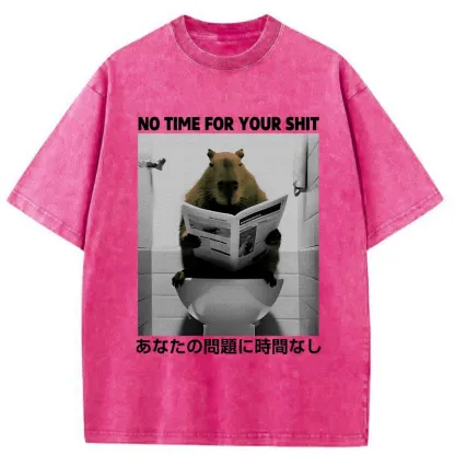 Tokyo-Assassin No Time For Your Shit Washed T-Shirt-Tokyo-Assassin