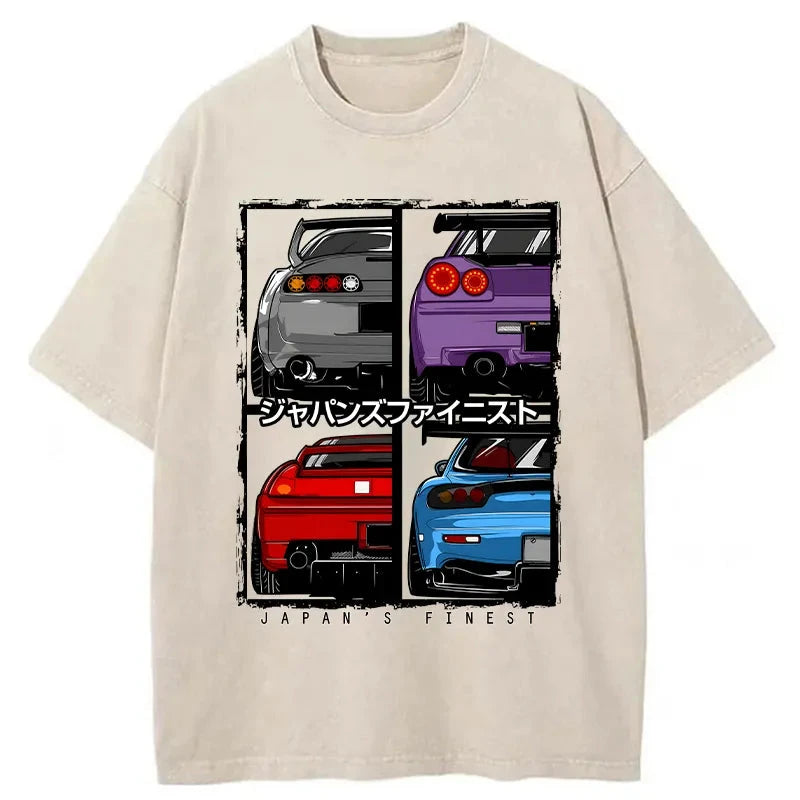 Tokyo-Assassin Japanese Car Washed T-Shirt-Tokyo Assassin