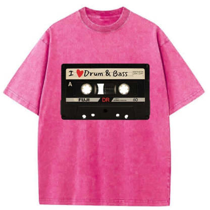 Tokyo-Assassin Drum And Bass Tapes Washed T-Shirt-Tokyo-Assassin