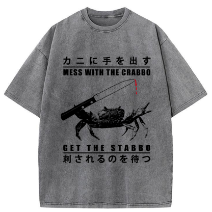 Tokyo-Assassin Mess With The Crab Washed T-Shirt-Tokyo Assassin