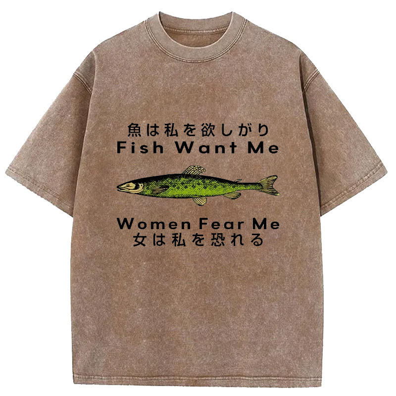 Tokyo-Assassin Fishing Essential Washed T-Shirt-Tokyo-Assassin
