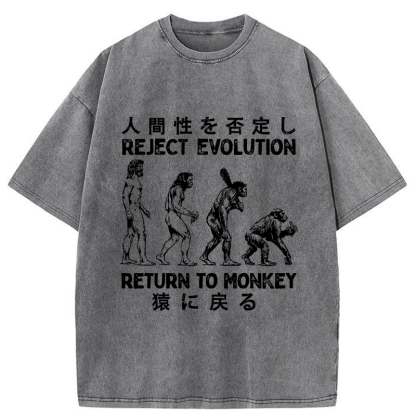 Tokyo-Assassin Return To Monkey Washed T-Shirt-Tokyo-Assassin