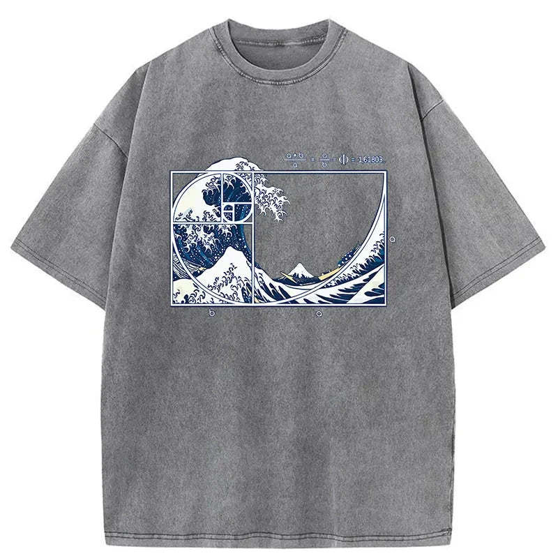 Tokyo-Assassin Ukiyoe Waves Japan Washed T-Shirt-Tokyo-Assassin
