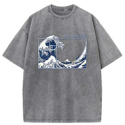 Tokyo-Assassin Ukiyoe Waves Japan Washed T-Shirt-Tokyo-Assassin